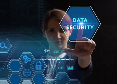 Ekonomi, teknoloji, Internet ve ağ kavramı. Genç busine