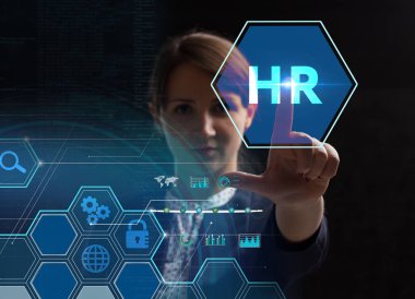 Ekonomi, teknoloji, Internet ve ağ kavramı. Genç busine