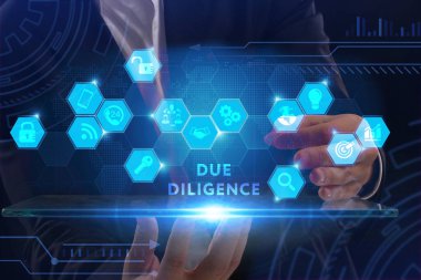 Ekonomi, teknoloji, Internet ve ağ kavramı. Genç busine