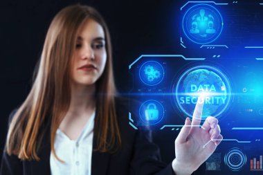 Ekonomi, teknoloji, Internet ve ağ kavramı. Genç busine