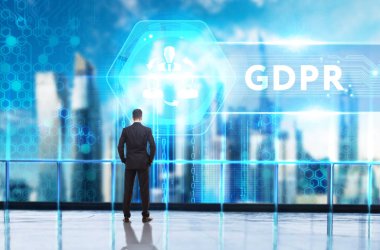 Ekonomi, teknoloji, Internet ve ağ kavramı. Genç busine