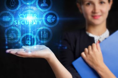 Ekonomi, teknoloji, Internet ve ağ kavramı. Genç busine