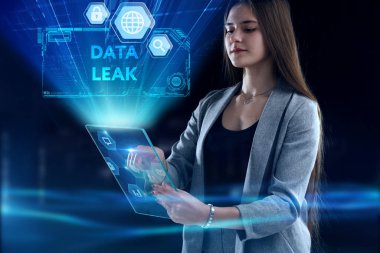 Ekonomi, teknoloji, Internet ve ağ kavramı. Genç busine