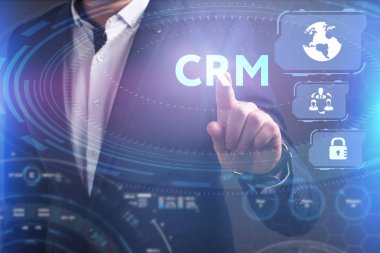 Ekonomi, teknoloji, Internet ve ağ kavramı. Genç busine