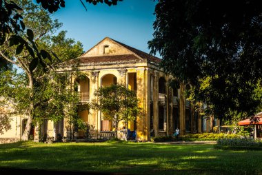 Hue, Vietnam-11 Kasım 2015: mor yasak şehir içinde eski konak