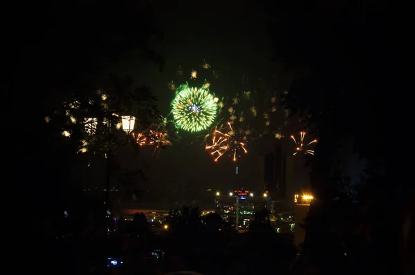 Ukraynalı fireworks festival, Odessa şehir — Stok fotoğraf