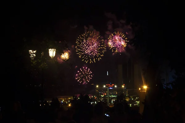 Ukrán tűzijáték, Odessa Fesztiválváros — Stock Fotó