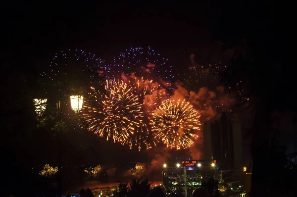 Ukrainisches Feuerwerksfestival, Stadt Odessa — Stockfoto