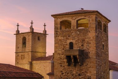 Caceres anıtsal şehir Extremadura İspanya