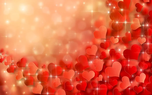 День Святого Валентина ілюстрація серця фону — стокове фото