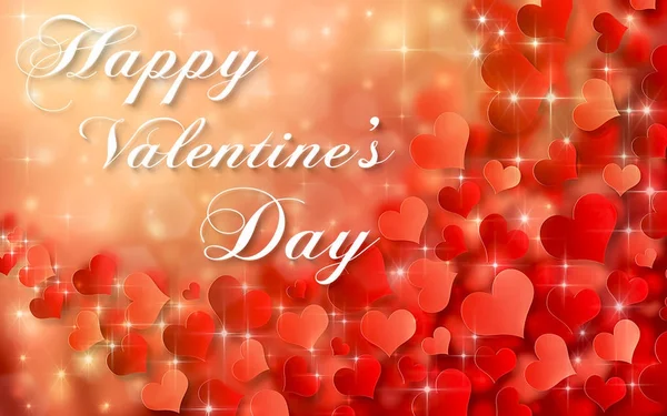 Valentines day heart background illustration
