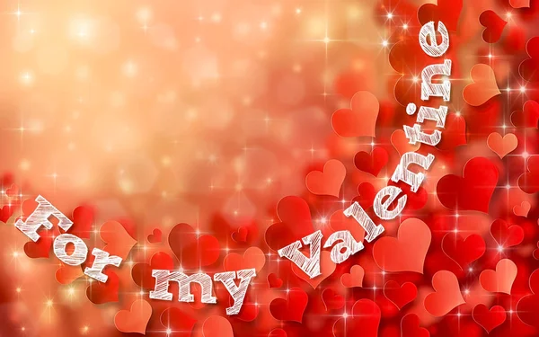 Valentines day heart background illustration