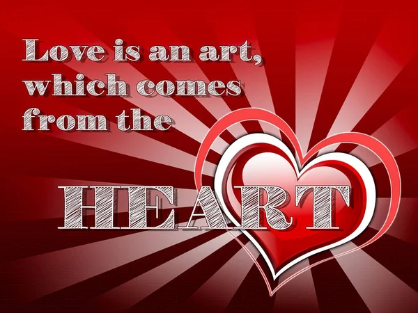 Valentine dia coração fundo ilustração — Fotografia de Stock