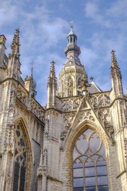 Breda, Hollanda, Avrupa'nın eski pazar ünlü katedral