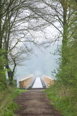 eski demiryolu Köprüsü, Moerputten, s-Hertogenbosch, Hollanda