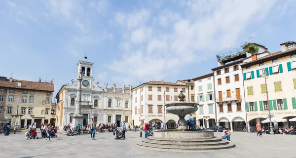 Piazza Matteotti in Udine (Italy) — 图库照片