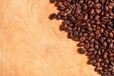 Kavrulmuş kahve çekirdekleri, arka plan olarak kullanılabilir.