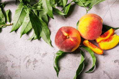 Taze şeftali, şeftali meyve arka plan, tatlı şeftali, grup p