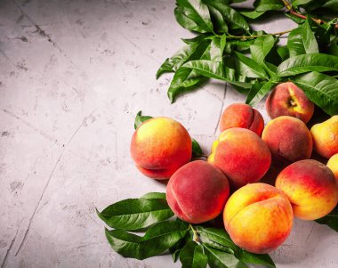 Taze şeftali, şeftali meyve arka plan, tatlı şeftali, grup p