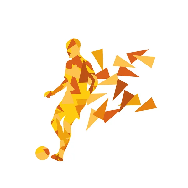 Soccer football player vector background abstract illustration c — Stock Vector