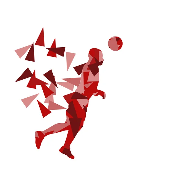 Voetbal voetbal speler vector achtergrond abstracte afbeelding c — Stockvector