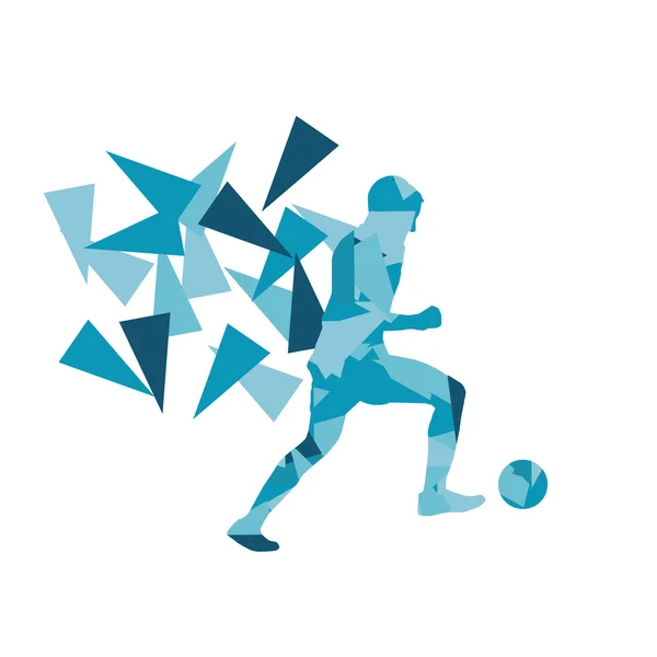 Soccer football player vector background abstract illustration c — Stockový vektor