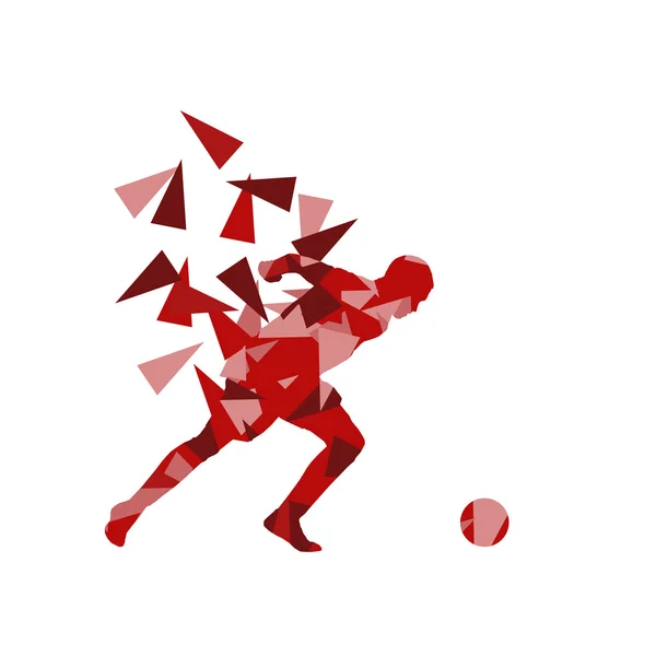 Voetbal voetbal speler vector achtergrond abstracte afbeelding c — Stockvector