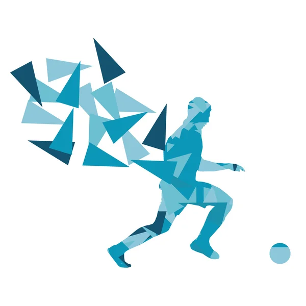 Soccer football player vector background abstract illustration c — Stock vektor