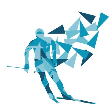 Kayak adam vektör arka plan soyut illüstrasyon kavramı yapılan 