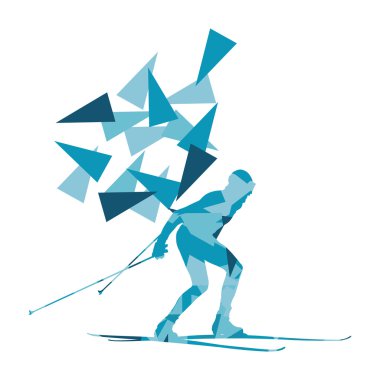 Kayak adam vektör arka plan soyut illüstrasyon kavramı yapılan 