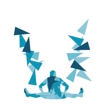 Germe egzersiz fitness vektör arka plan abstra kadar sıcak dostum