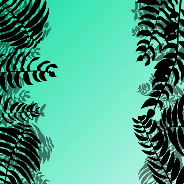 Feuilles tropicales vecteur de feuillage — Image vectorielle