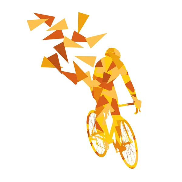 自転車プロレーサー ベクトル背景抽象的な概念 il — ストックベクタ