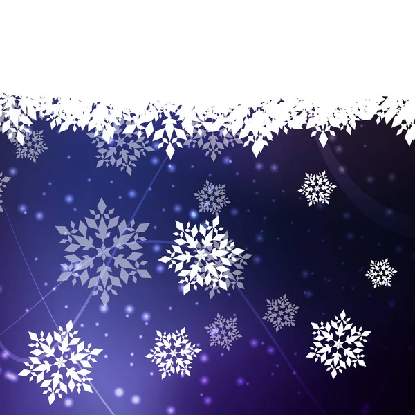 Sneeuwvlok violet vector achtergrond abstracte winter — Stockvector