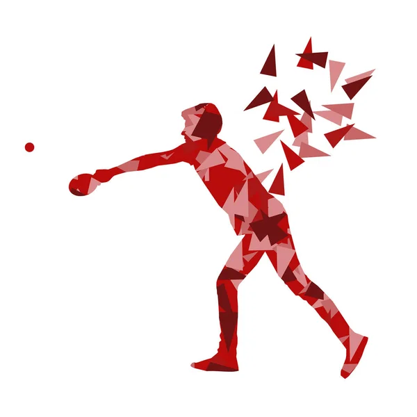 Tennis de table joueur ping pong abstrait vecteur fond illustr — Image vectorielle