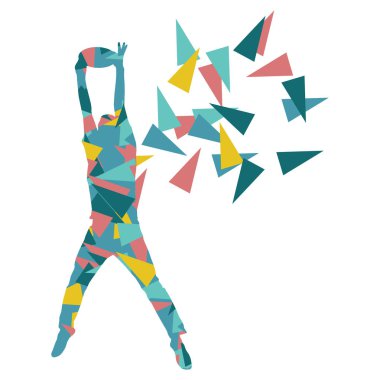 Dostum atma uçan disk vektör arka plan kavramı polyg yapılan