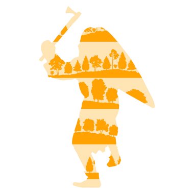 Ortaçağ Şövalyesi veya eski savaşçı vektör arka plan kavramı deli