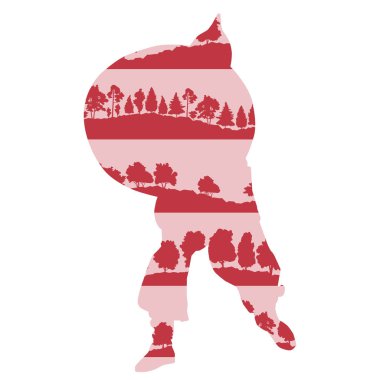 Ortaçağ Şövalyesi veya eski savaşçı vektör arka plan kavramı deli