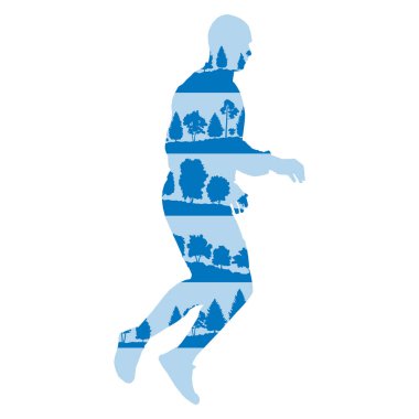 Dostum deli vücut germe ve vektör arka plan kavramı Isınma