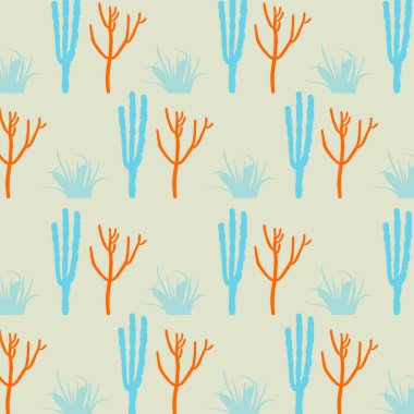 Kaktüs vektör desen arka plan doku kumaşlar için