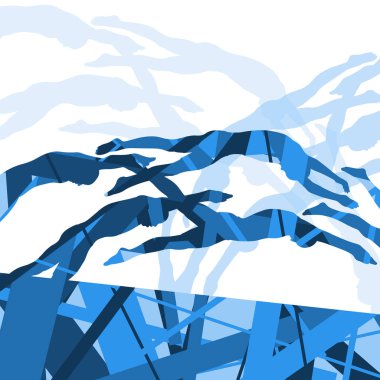 aktif genç yüzücüler dalış ve suda Yüzme Havuzu si spor