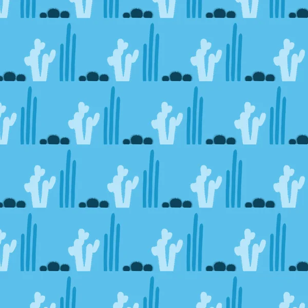 Cactus vector patrón fondo textura para la tela — Vector de stock