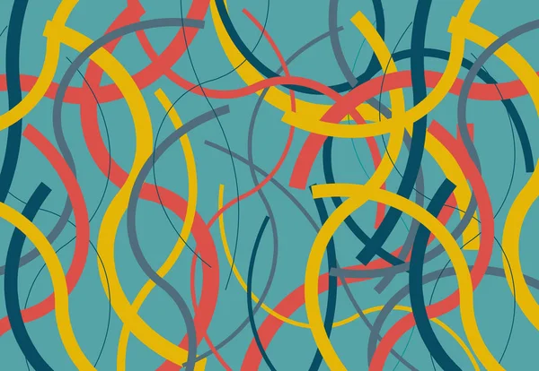 Färgglada linje bakgrund abstrakt illustration — Stock vektor