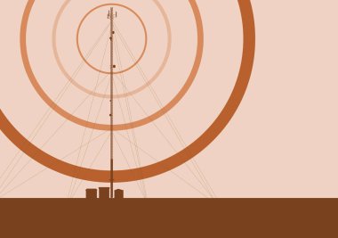 Televizyon antenler ve uydu d telekomünikasyon kule