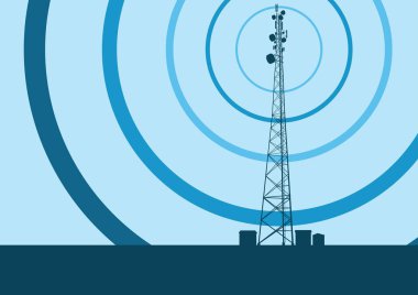 Televizyon antenler ve uydu d telekomünikasyon kule