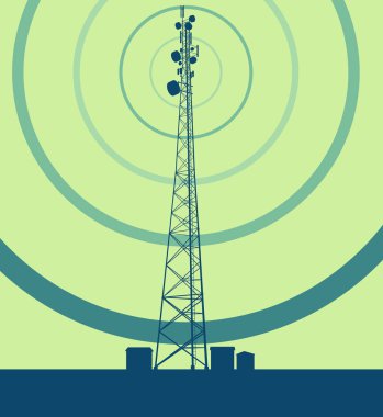 Televizyon antenler ve uydu d telekomünikasyon kule