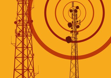 Televizyon antenler ve uydu d telekomünikasyon kule