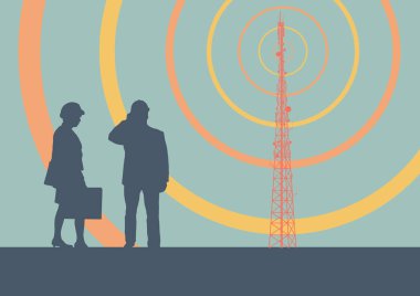 Televizyon antenler ve uydu d telekomünikasyon kule