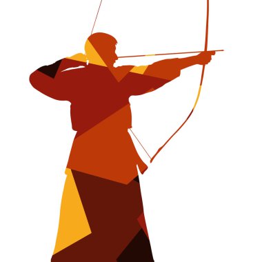 etkin Japon kendo kılıç dövüş sanatları savaşçı silhouet spor