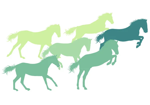 Caballo abstracto vector fondo aislado — Archivo Imágenes Vectoriales